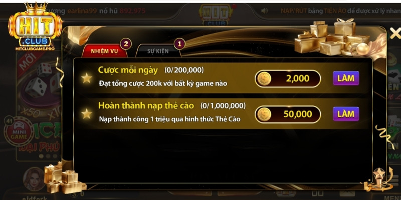 Tổng hợp một số khuyến mãi Hitclub cho newbie